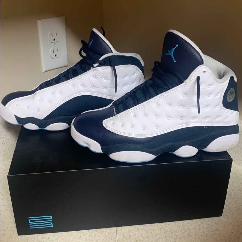 Jordan Kids Sneakers - White and Navy - Picture 3 of 6